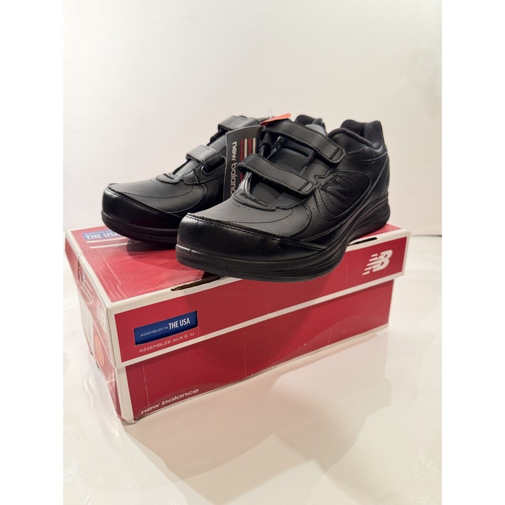 New Balance MW577VK Men's Black Walking Shoes Hook & Loop US 10 4E X-Wide USA